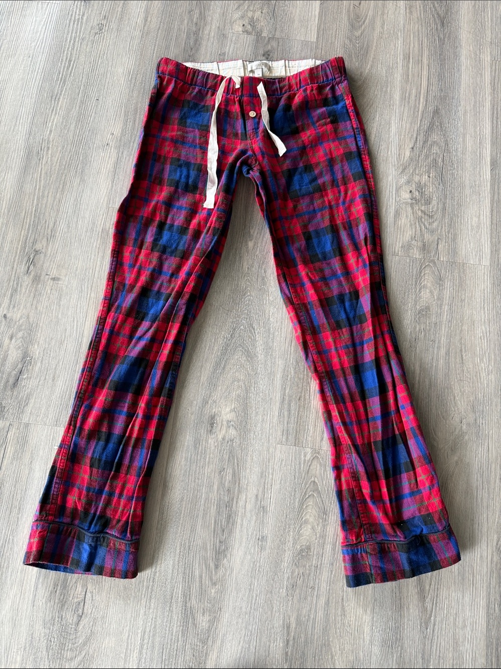 J. Crew Red and Blue Plaid Pajama Bottoms size XS